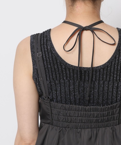 HARE（ハレ）の「2Pビスチェレイヤーキャミワンピース(HARE)（ワンピース・レディース・グレー/ブラック・FREE）」の9枚目の写真