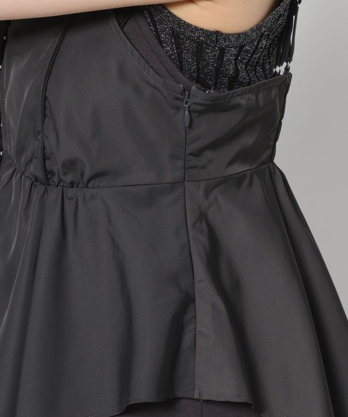 HARE（ハレ）の「2Pビスチェレイヤーキャミワンピース(HARE)（ワンピース・レディース・グレー/ブラック・FREE）」の12枚目の写真