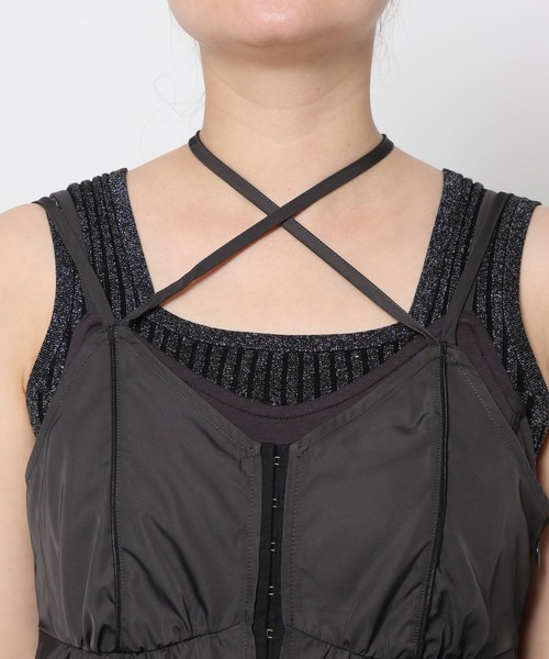 HARE（ハレ）の「2Pビスチェレイヤーキャミワンピース(HARE)（ワンピース・レディース・グレー/ブラック・FREE）」の13枚目の写真