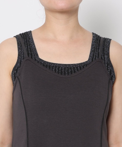 HARE（ハレ）の「2Pビスチェレイヤーキャミワンピース(HARE)（ワンピース・レディース・グレー/ブラック・FREE）」の18枚目の写真