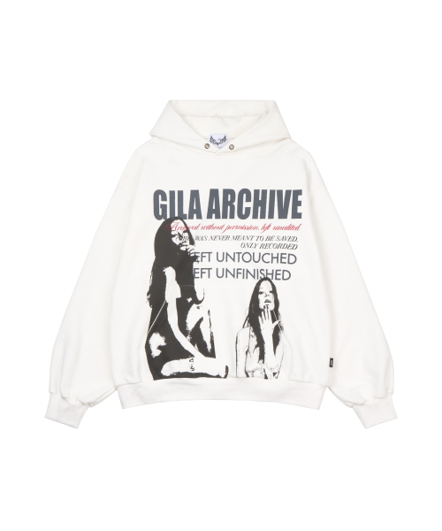 GILAARCHIVE(ギラアーカイブ)の「TWICE GIRL OVER SIZE HOODED_WHITE(パーカー・レディース・その他・MEDIUM/LARGE)」の5枚目の写真