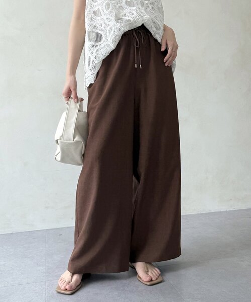 DouDou(ドゥドゥ)の「【WEB限定】タンブラーブッチャーイージーパンツ(その他パンツ・レディース・ライトグレー/ピンク/ブラウン/グレー・FREE)」の1枚目の写真