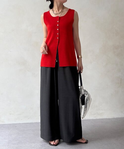 DouDou(ドゥドゥ)の「【WEB限定】タンブラーブッチャーイージーパンツ(その他パンツ・レディース・ライトグレー/ピンク/ブラウン/グレー・FREE)」の8枚目の写真