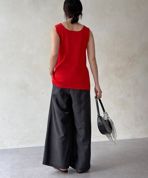 DouDou(ドゥドゥ)の「【WEB限定】タンブラーブッチャーイージーパンツ(その他パンツ・レディース・ライトグレー/ピンク/ブラウン/グレー・FREE)」の9枚目の写真