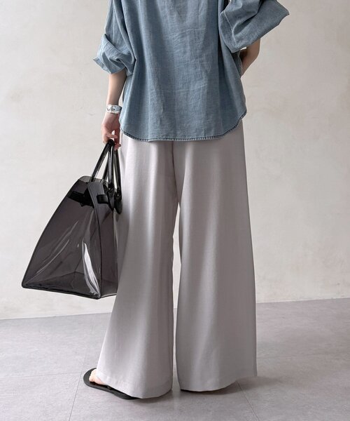 DouDou(ドゥドゥ)の「【WEB限定】タンブラーブッチャーイージーパンツ(その他パンツ・レディース・ライトグレー/ピンク/ブラウン/グレー・FREE)」の22枚目の写真