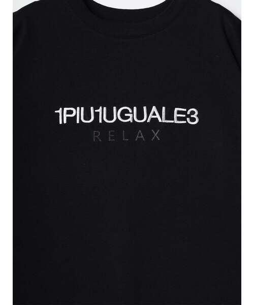 1PIU1UGUALE3 RELAX (ウノピゥウノウグァーレトレ リラックス)の「【1PIU1UGUALE3】 REVERSE PRINT TEE ブランドロゴプリント Tシャツ(Tシャツ/カットソー・メンズ・ホワイト/ブラック・3/2/4)」の5枚目の写真