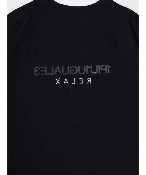 1PIU1UGUALE3 RELAX (ウノピゥウノウグァーレトレ リラックス)の「【1PIU1UGUALE3】 REVERSE PRINT TEE ブランドロゴプリント Tシャツ(Tシャツ/カットソー・メンズ・ホワイト/ブラック・3/2/4)」の6枚目の写真