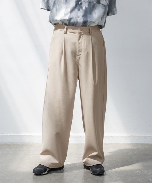 LAKOLE（ラコレ）の「楊柳ジャガードトラウザー /648306（その他パンツ・メンズ・ブラック/テラコッタ/グレイッシュベージュ/カーキ・MEDIUM/LARGE）」の3枚目の写真