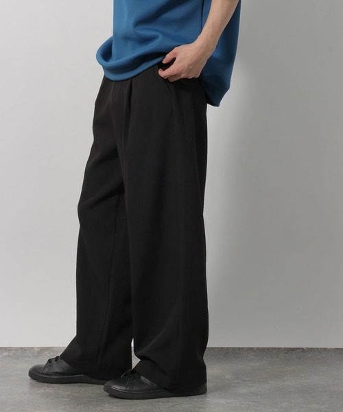 LAKOLE（ラコレ）の「楊柳ジャガードトラウザー /648306（その他パンツ・メンズ・ブラック/テラコッタ/グレイッシュベージュ/カーキ・MEDIUM/LARGE）」の2枚目の写真