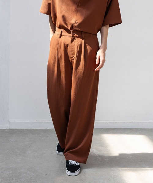 LAKOLE（ラコレ）の「楊柳ジャガードトラウザー /648306（その他パンツ・メンズ・ブラック/テラコッタ/グレイッシュベージュ/カーキ・MEDIUM/LARGE）」の14枚目の写真