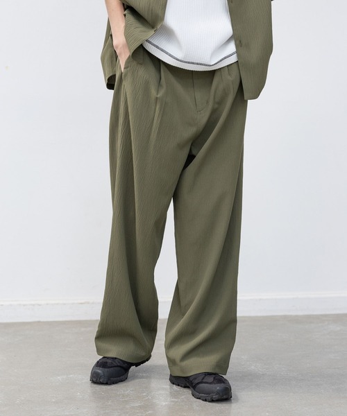 LAKOLE（ラコレ）の「楊柳ジャガードトラウザー /648306（その他パンツ・メンズ・ブラック/テラコッタ/グレイッシュベージュ/カーキ・MEDIUM/LARGE）」の17枚目の写真