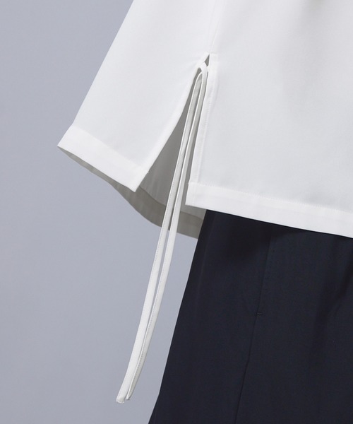 EMMA CLOTHES(エマクローズ)の「front button shirt / フロントボタンシャツ【黒色コラボ】(シャツ/ブラウス・メンズ・ブラック/ホワイト・S/M)」の13枚目の写真