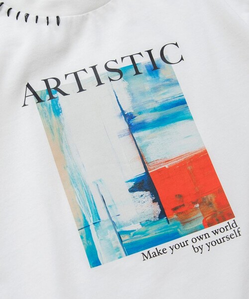 BRANSHES（ブランシェス）の「フォトグラフィック半袖Tシャツ（Tシャツ/カットソー・キッズ・アイボリー/ブラック・100/150/130/140/120/110）」の5枚目の写真