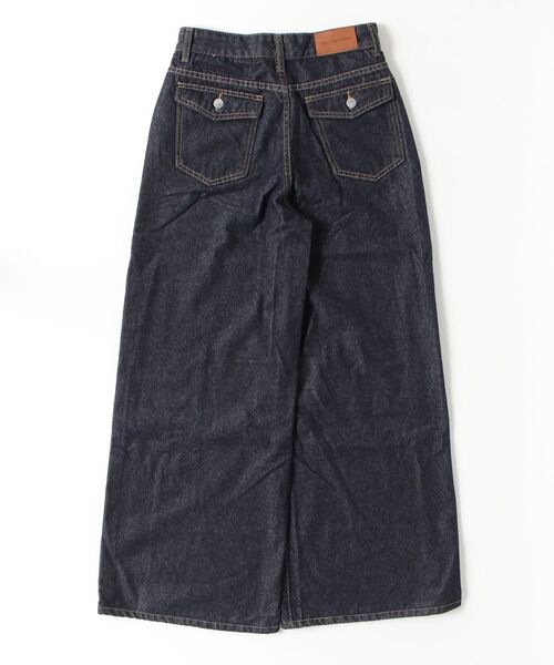 center i(センターアイ)の「ハイウエストワイドデニムパンツ(デニムパンツ・レディース・ブルー・S/M/L/XS)」の21枚目の写真