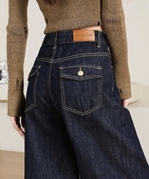 center i（センターアイ）の「ハイウエストワイドデニムパンツ（デニムパンツ）」