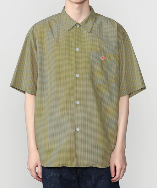 DANTON（ダントン）の「DANTON | ボイルポプリン 半袖ワークシャツ MEN（シャツ/ブラウス・メンズ・ブルー系その他5/グリーン系その他/グリーン系その他2・42/40）」の11枚目の写真