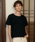 LURAKU（ルラク）の「【LURAKU】Loose Neck Cropped Tee / ルーズネッククロップドTシャツ（Tシャツ/カットソー・L）」