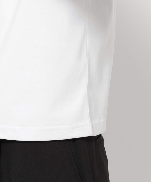 LURAKU（ルラク）の「【LURAKU】Loose Neck Cropped Tee / ルーズネッククロップドTシャツ（Tシャツ/カットソー・メンズ・ブラック/オフホワイト・S/M/L）」の16枚目の写真