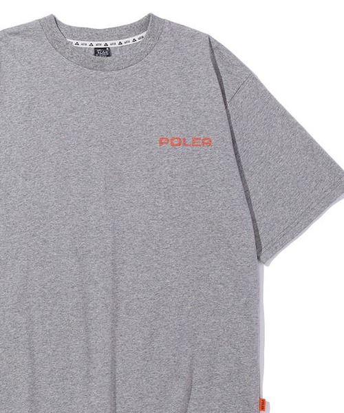 POLeR(ポーラー)の「POLER PRM CLOTH STITCH EMB TEE(Tシャツ/カットソー・メンズ・グレー/ホワイト・XL/L/M)」の2枚目の写真