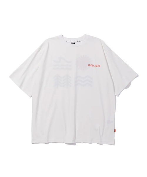 POLeR(ポーラー)の「POLER PRM CLOTH STITCH EMB TEE(Tシャツ/カットソー・メンズ・グレー/ホワイト・XL/L/M)」の3枚目の写真