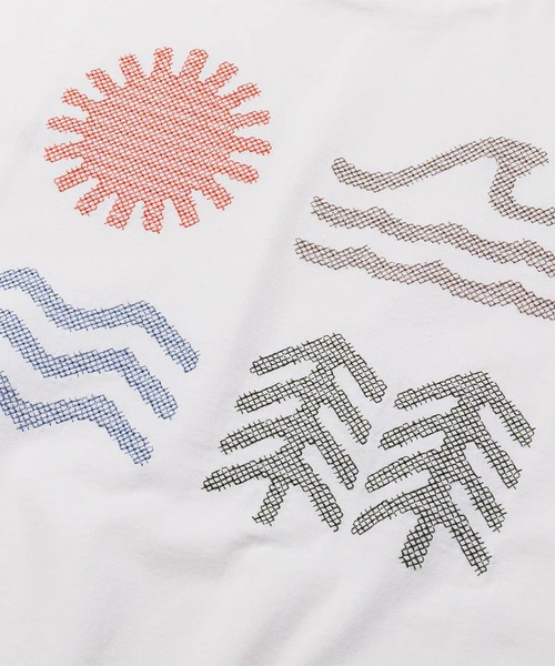 POLeR(ポーラー)の「POLER PRM CLOTH STITCH EMB TEE(Tシャツ/カットソー・メンズ・グレー/ホワイト・XL/L/M)」の8枚目の写真