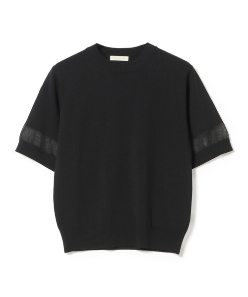 BEAMS HEART(ビームスハート)の「ウォッシャブル ニット Tシャツ(ニット/セーター・レディース・オフホワイト/ブラック/パープル系その他4・FREE)」の2枚目の写真
