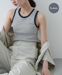 『別注』Healthknit×SENSE OF PLACE ボーダータンクトップ