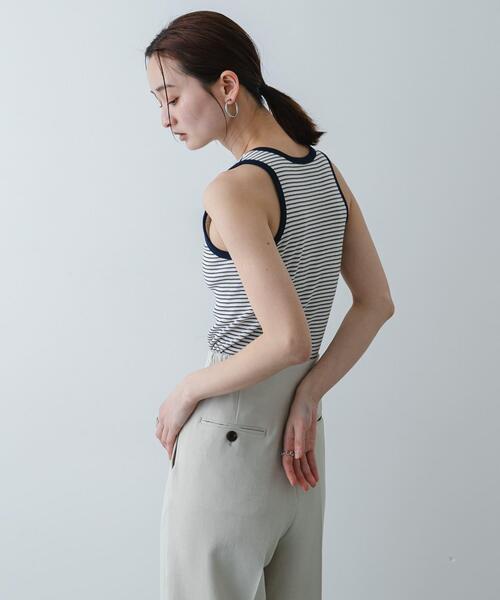 別注』Healthknit×SENSE OF PLACE ボーダータンクトップ（タンクトップ
