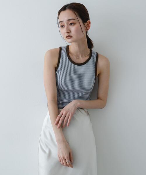 別注』Healthknit×SENSE OF PLACE ボーダータンクトップ（タンクトップ
