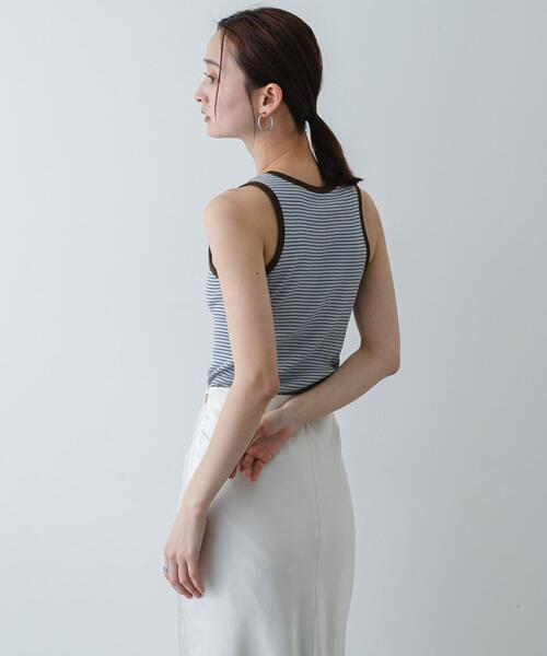 別注』Healthknit×SENSE OF PLACE ボーダータンクトップ（タンクトップ