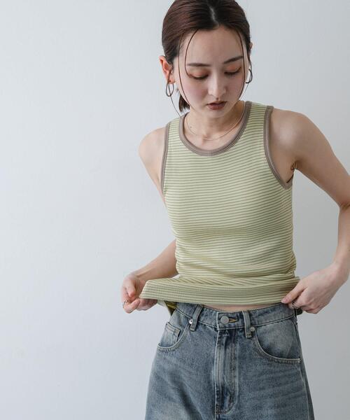 connseボーダータンクトップ 別注』Healthknit×SENSE OF PLACE ボーダータンクトップ（タンクトップ