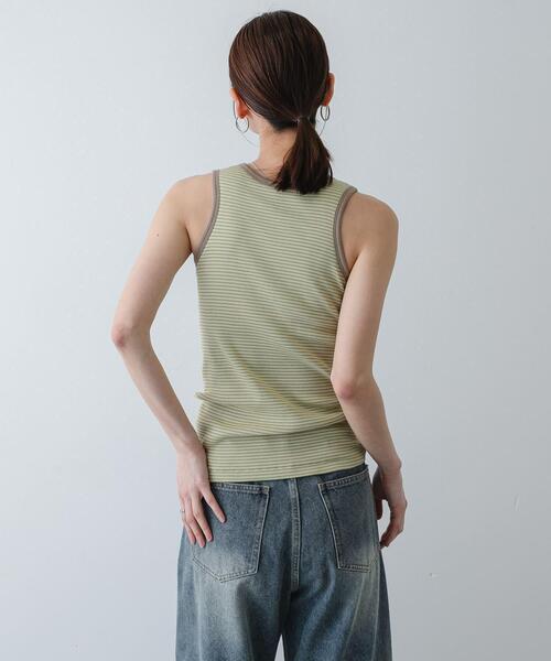 別注』Healthknit×SENSE OF PLACE ボーダータンクトップ（タンクトップ