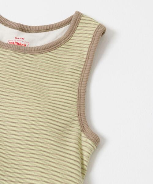 別注』Healthknit×SENSE OF PLACE ボーダータンクトップ（タンクトップ