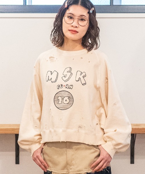 masterkey(マスターキー)の「msw1872- VINTAGE WING-SWEAT カレッジスウェット(MK27A-C-23-1)(スウェット・メンズ・ホワイト系その他・S/M)」の2枚目の写真