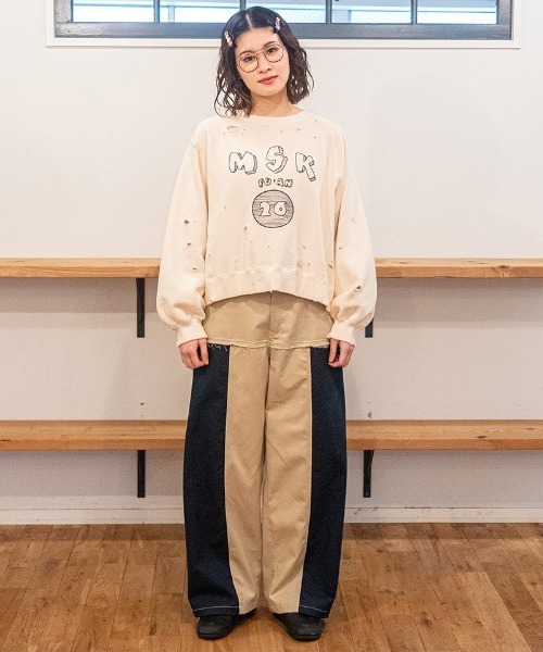 masterkey(マスターキー)の「msw1872- VINTAGE WING-SWEAT カレッジスウェット(MK27A-C-23-1)(スウェット・メンズ・ホワイト系その他・S/M)」の4枚目の写真