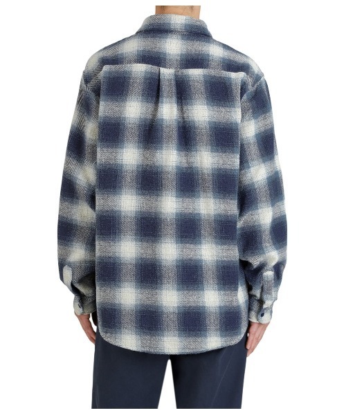 REMI RELIEF NAVY LABEL（レミレリーフネイビーレーベル）の「REMI RELIEF NAVY LABEL / レミレリーフ ネイビーレーベル：ジャズネップチェックSH：RN29373072AK[STD]（シャツ/ブラウス・メンズ・ブルー・L/M）」の9枚目の写真