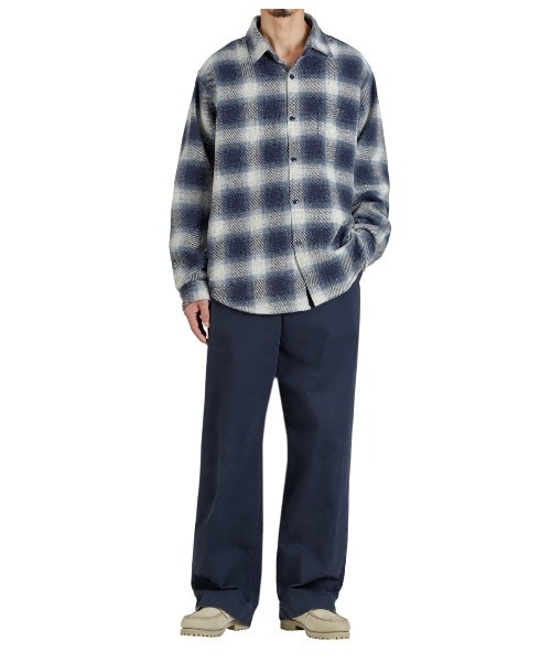 REMI RELIEF NAVY LABEL（レミレリーフネイビーレーベル）の「REMI RELIEF NAVY LABEL / レミレリーフ ネイビーレーベル：ジャズネップチェックSH：RN29373072AK[STD]（シャツ/ブラウス・メンズ・ブルー・L/M）」の10枚目の写真