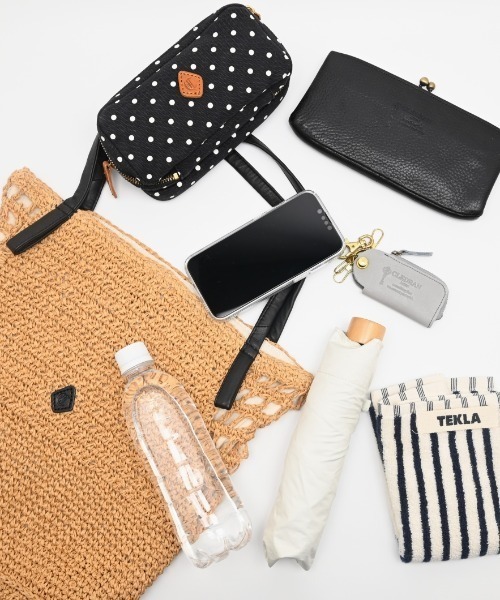 CLEDRAN(クレドラン)の「【ペーパー × 羊革】CL3958 HAND&WORK PAPER SIDE PATTERN TOTE(かごバッグ・レディース・ブラック/ダークベージュ・FREE)」の10枚目の写真