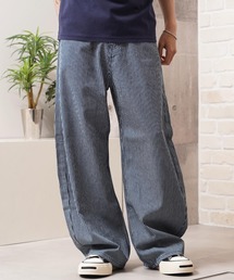 リップデニム&ヒッコリー バレルレッグパンツ / Rip Denim & Hickory Barrel-Leg Pants