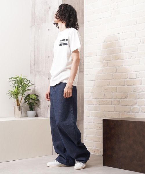 1111clothing(ワンフォークロージング)の「リップデニム&ヒッコリー バレルレッグパンツ / Rip Denim & Hickory Barrel-Leg Pants(デニムパンツ・メンズ・ワンウォッシュ/ネイビー・L/M/S)」の22枚目の写真