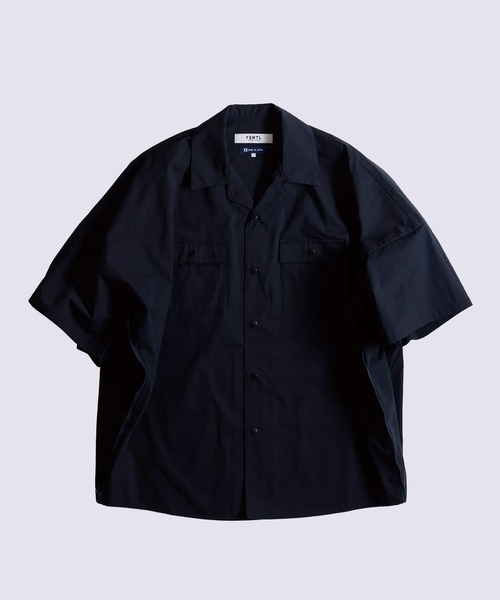 FDMTL(ファンダメンタル)の「【FDMTL】ZIP KYTE S/S SHIRT(シャツ/ブラウス・メンズ・カーキ/ネイビー・3/4)」の1枚目の写真