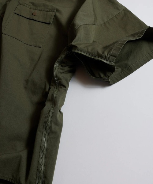 FDMTL(ファンダメンタル)の「【FDMTL】ZIP KYTE S/S SHIRT(シャツ/ブラウス・メンズ・カーキ/ネイビー・3/4)」の9枚目の写真