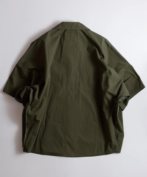 FDMTL(ファンダメンタル)の「【FDMTL】ZIP KYTE S/S SHIRT(シャツ/ブラウス・メンズ・カーキ/ネイビー・3/4)」の3枚目の写真