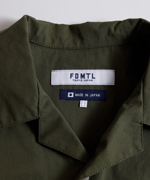 FDMTL(ファンダメンタル)の「【FDMTL】ZIP KYTE S/S SHIRT(シャツ/ブラウス・メンズ・カーキ/ネイビー・3/4)」の4枚目の写真