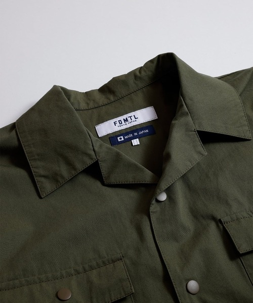 FDMTL(ファンダメンタル)の「【FDMTL】ZIP KYTE S/S SHIRT(シャツ/ブラウス・メンズ・カーキ/ネイビー・3/4)」の5枚目の写真