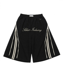 SCHISM INDUCING（スキズムインデューシング）の「CROSS ZIPPER SHORTS BLACK（その他パンツ）」