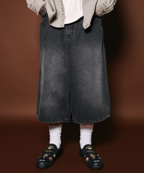 Subciety(サブサエティ)の「USA cotton denim shorts(デニムパンツ・メンズ・インディゴブルー/ブラック・MEDIUM/LARGE)」の18枚目の写真
