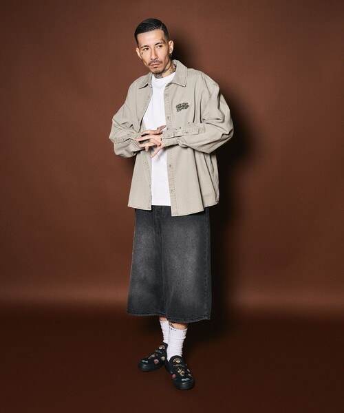 Subciety(サブサエティ)の「USA cotton denim shorts(デニムパンツ・メンズ・インディゴブルー/ブラック・MEDIUM/LARGE)」の22枚目の写真