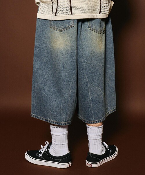 Subciety(サブサエティ)の「USA cotton denim shorts(デニムパンツ・メンズ・インディゴブルー/ブラック・MEDIUM/LARGE)」の14枚目の写真