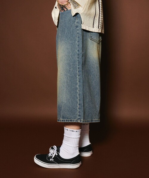 Subciety(サブサエティ)の「USA cotton denim shorts(デニムパンツ・メンズ・インディゴブルー/ブラック・MEDIUM/LARGE)」の15枚目の写真